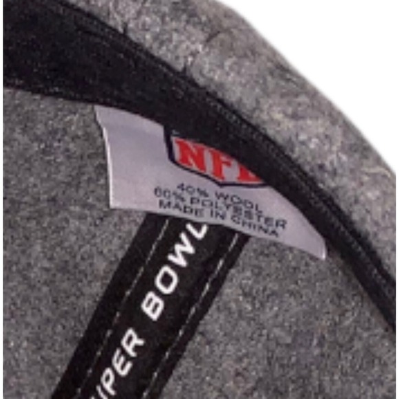 Super Bowl XLVI Hat NFL On Location Wool Blend Gray Cap NWOT Insert Giants Pats - Picture 8 of 8
